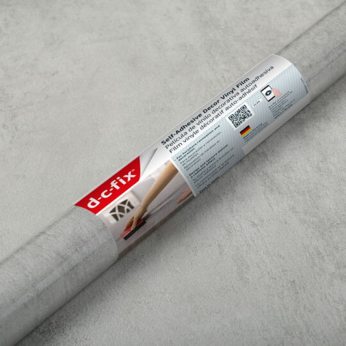 d-c-fix Klebefolie Concrete, 67,5 cm x 2 m, selbstklebende Deko-Folie für Möbel, F3468166